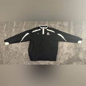 Ball State Nike Team Football Windbreaker Full Zip Men’s Large NikeFIT Storm